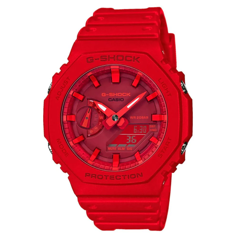 WW3157 Casio G-Shock Analog Digital Resin Belt Watch GA-2100-4ADR