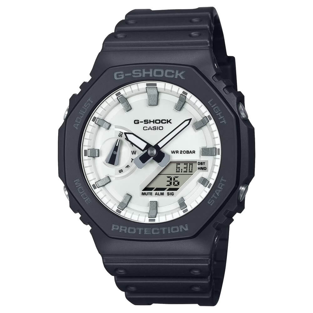 WW3161 Casio G-Shock Analog Digital Resin Belt Watch GA-2100WD-1ADR