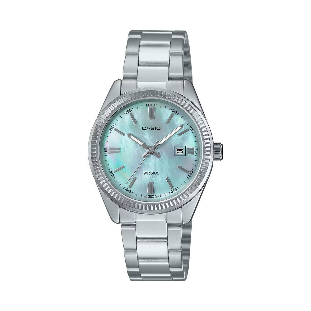 WW2955 Casio Enticer Date Ladies Chain Watch LTP-1302DS-2AVDF