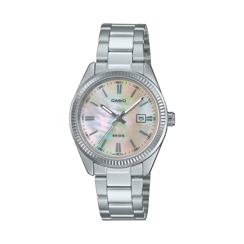 WW2956 Casio Enticer Date Ladies Chain Watch LTP-1302DS-4AVDF