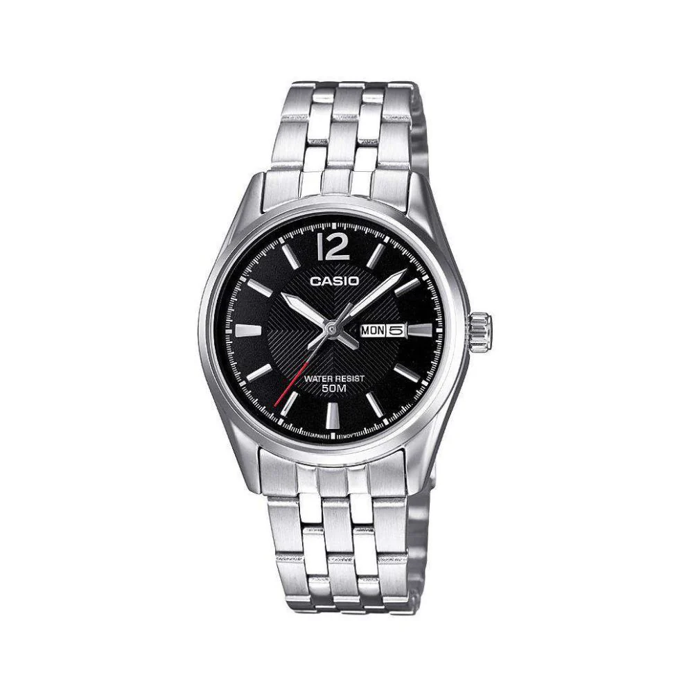 WW2773 Casio Enticer Day Date Ladies Chain Watch LTP-1335D-1AVDF