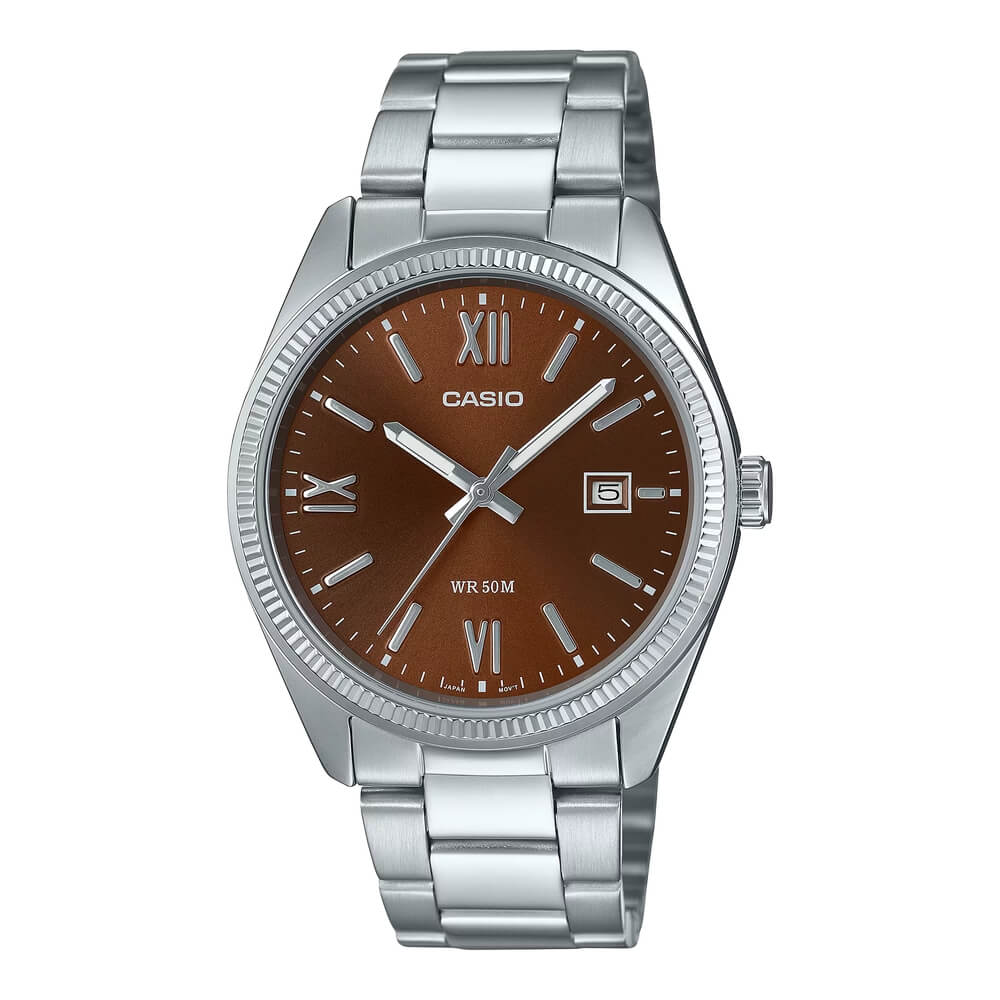 WW2958 Casio Enticer Date Chain Watch MTP-1302DD-5AVDF