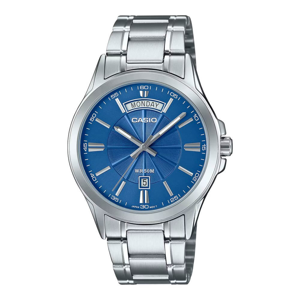 WW3136 Casio Enticer Day Date Chain Watch MTP-1381D-2AVDF