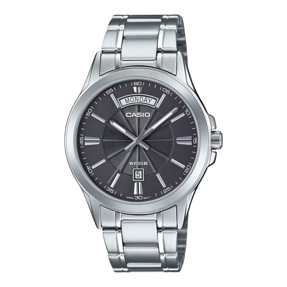 WW3138 Casio Enticer Day Date Chain Watch MTP-1381D-8AVDF