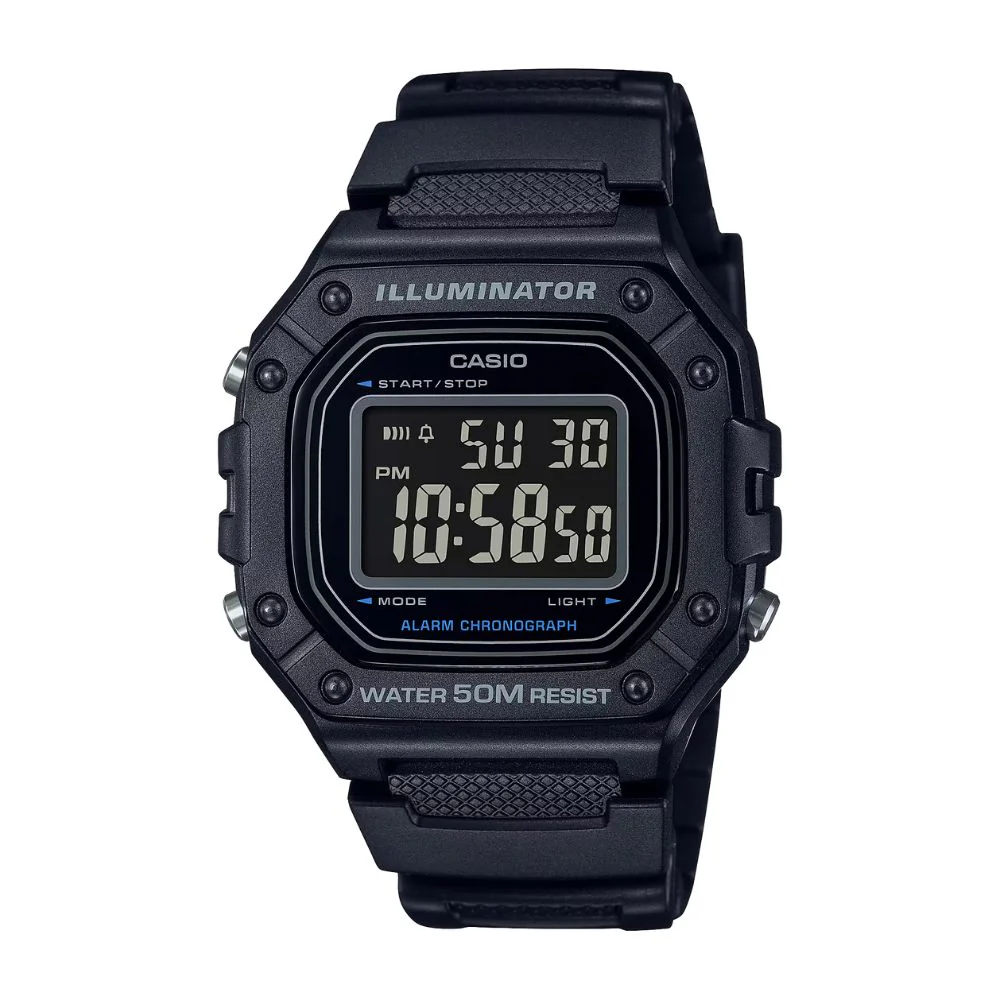 WW3127 Casio Youth Digital Resin Belt Watch W-218H-1BVDF