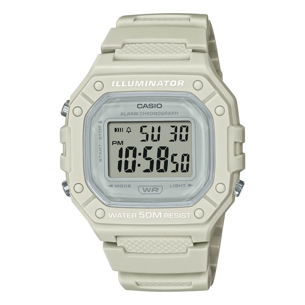 WW3133 Casio Youth Digital Resin Belt Watch W-218HC-8AVDF