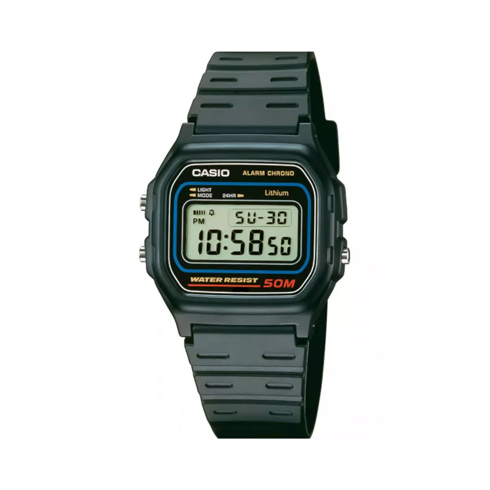 WW0356 Casio Vintage Digital Resin Belt Watch W-59-1VQD