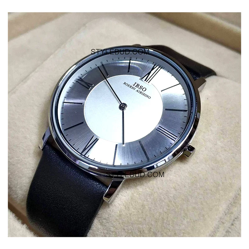 WW0021 IBSO Slim Leather Belt Watch B2222G