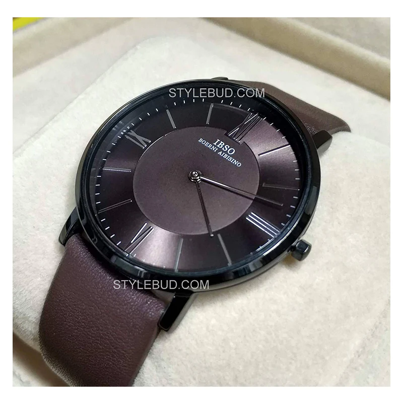 WW0020 IBSO Slim Leather Belt Watch B2222G