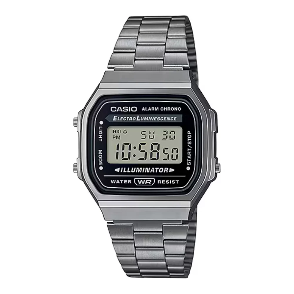 WW1894 Casio Vintage Illuminator Digital Chain Watch A168WGG-1ADF