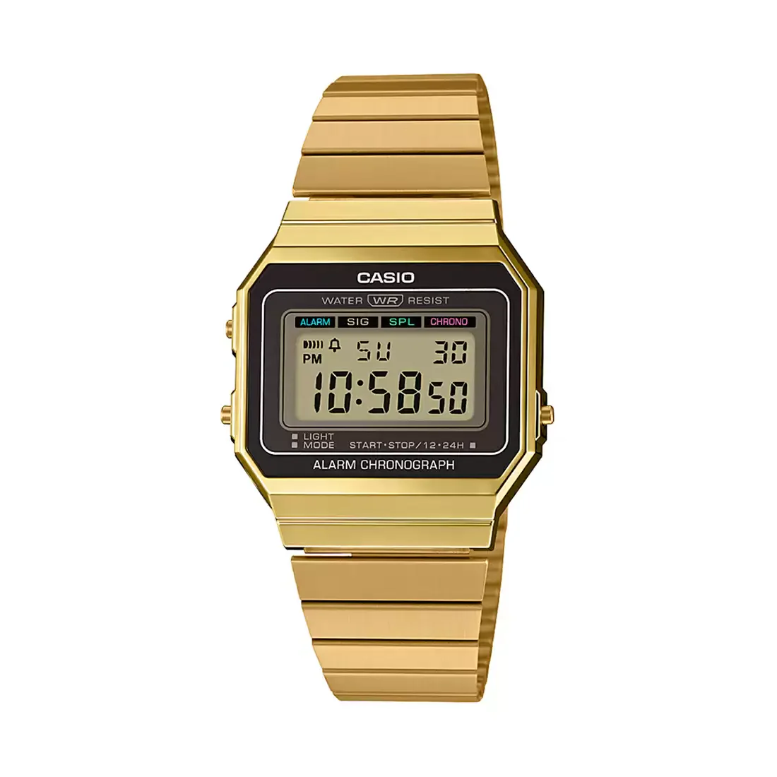 WW1940 Casio Vintage Super Slim Digital Chain Watch A700WG-9ADF