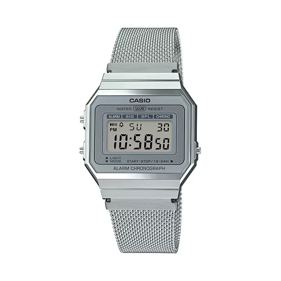 WW1941 Casio Vintage Super Slim Digital Mesh Chain Watch A700WM-7ADF