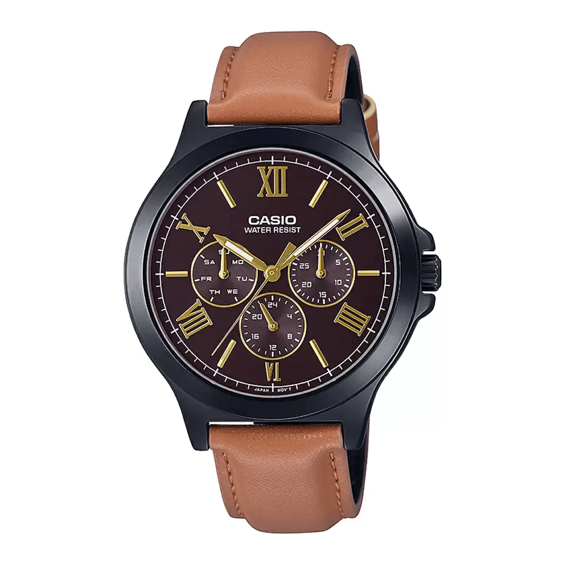 WW1931 Casio Enticer Multifunction Black Belt Watch MTP-V300BL-5AUDF