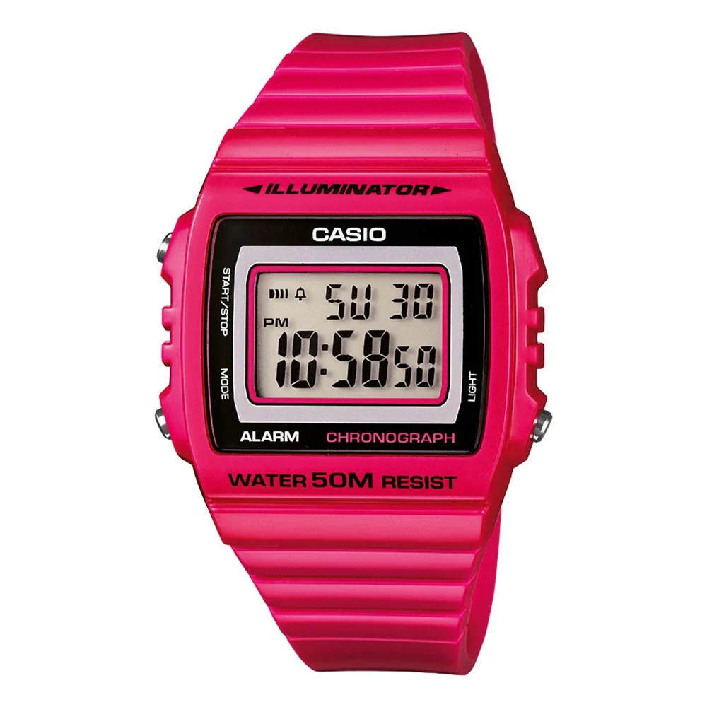WW1774 Casio Youth Illuminator Digital Resin Belt Watch W-215H-4AVDF