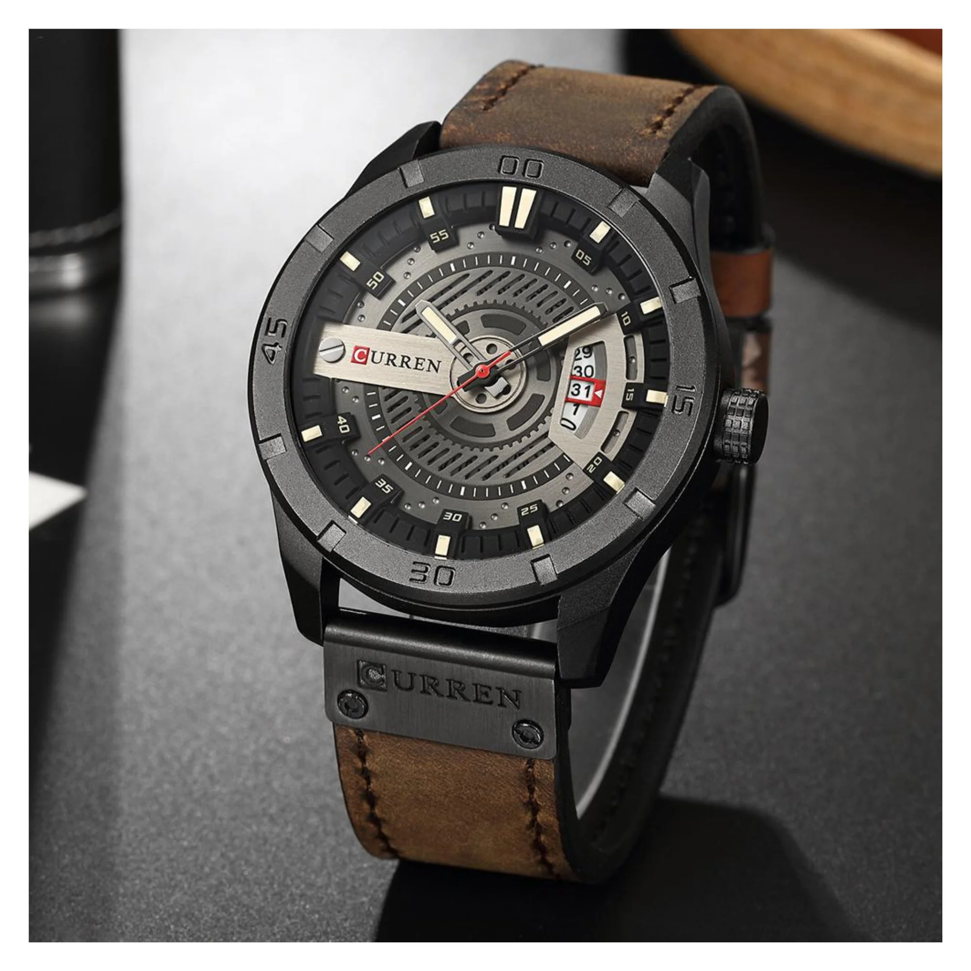 WW0048 Curren Date Belt Watch 8301