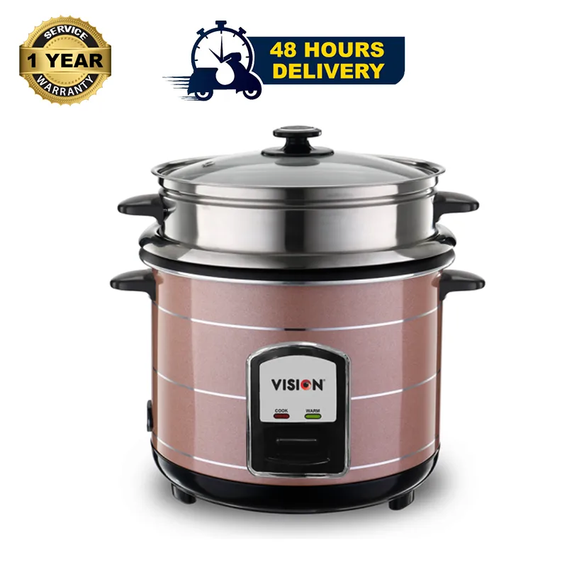 Vision Rice Cooker 3.0 Liter REL-50-05 SS Coffee (Double Pot)