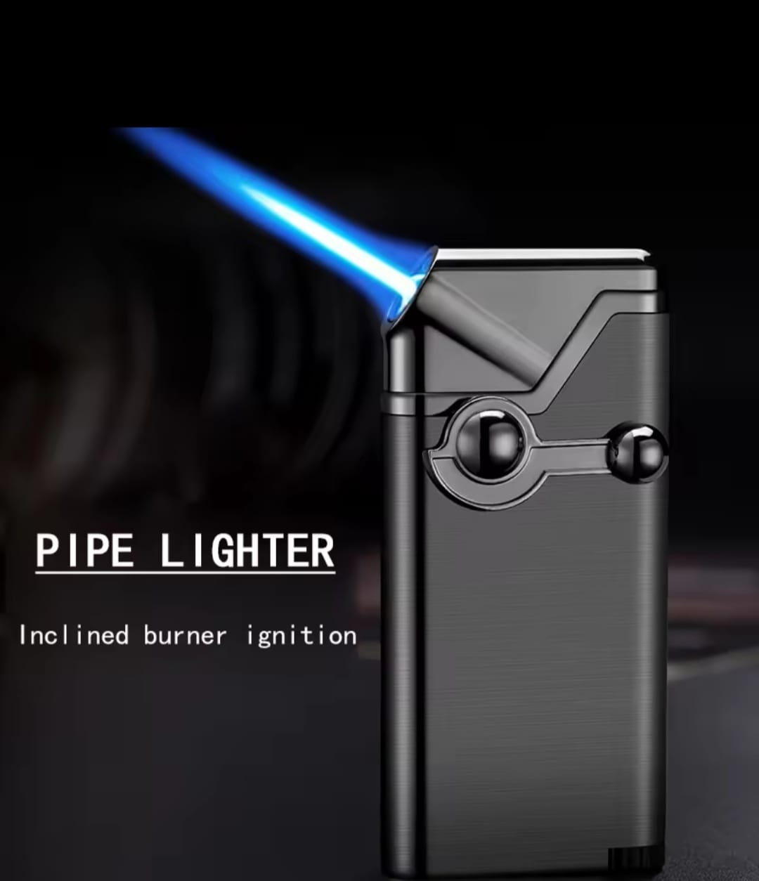 Creative Rocker Blue Flame Jet Torch Butane Gas Lighter Oblique Fire Pipe Special Smoking Accessories Gadgets For Men
