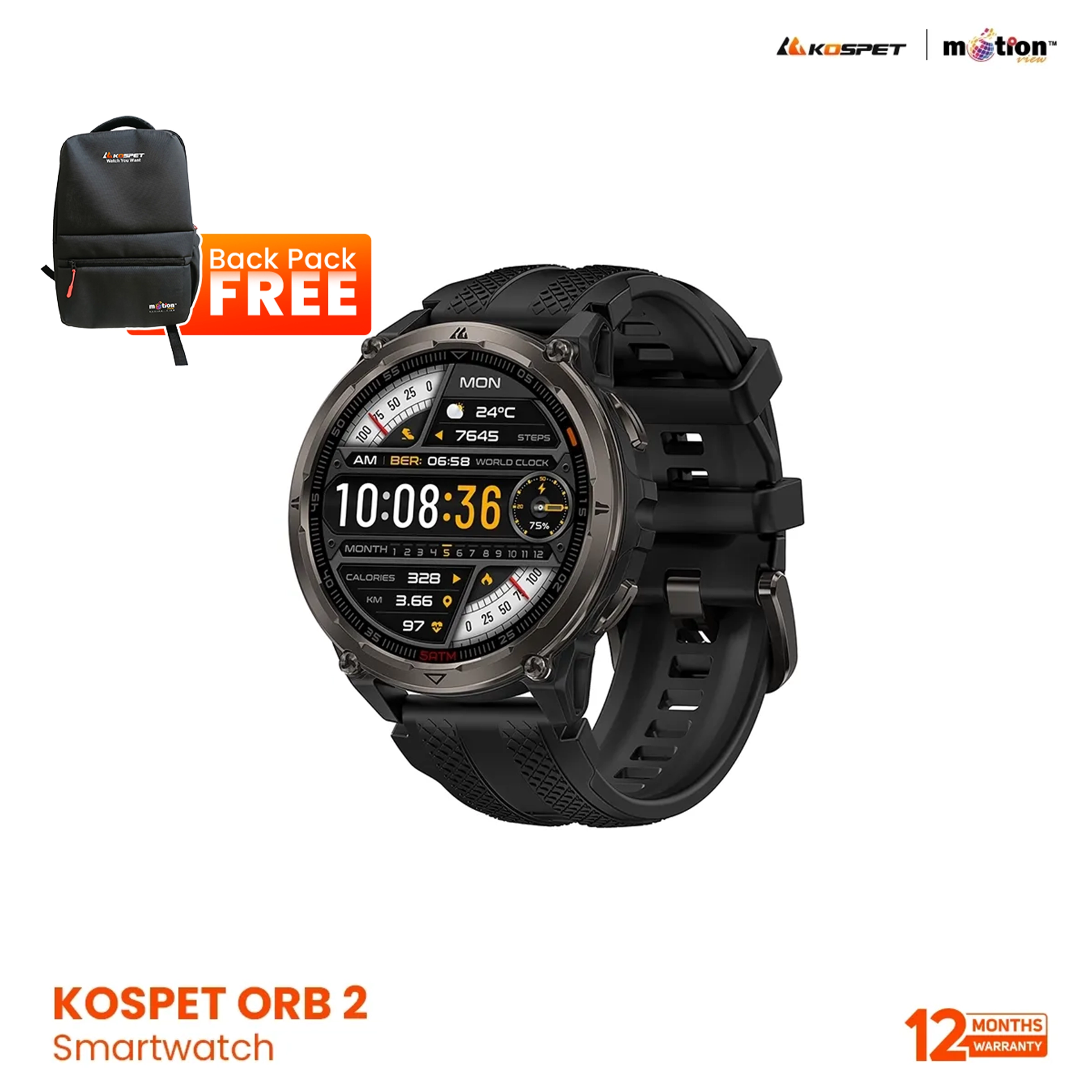 Kospet ORB 2 BT calling Smart Watch