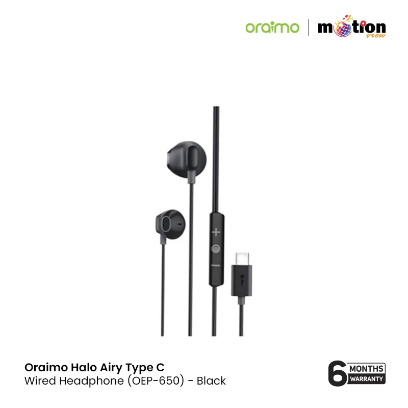 Oraimo Halo Airy Type C Wired Headphone(OEP-650)