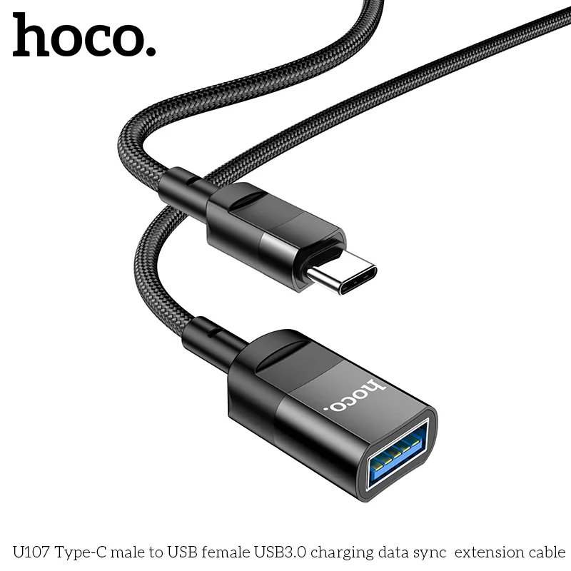 Hoco U107 USB3.0 Type-C Male To USB Female Extension Cable