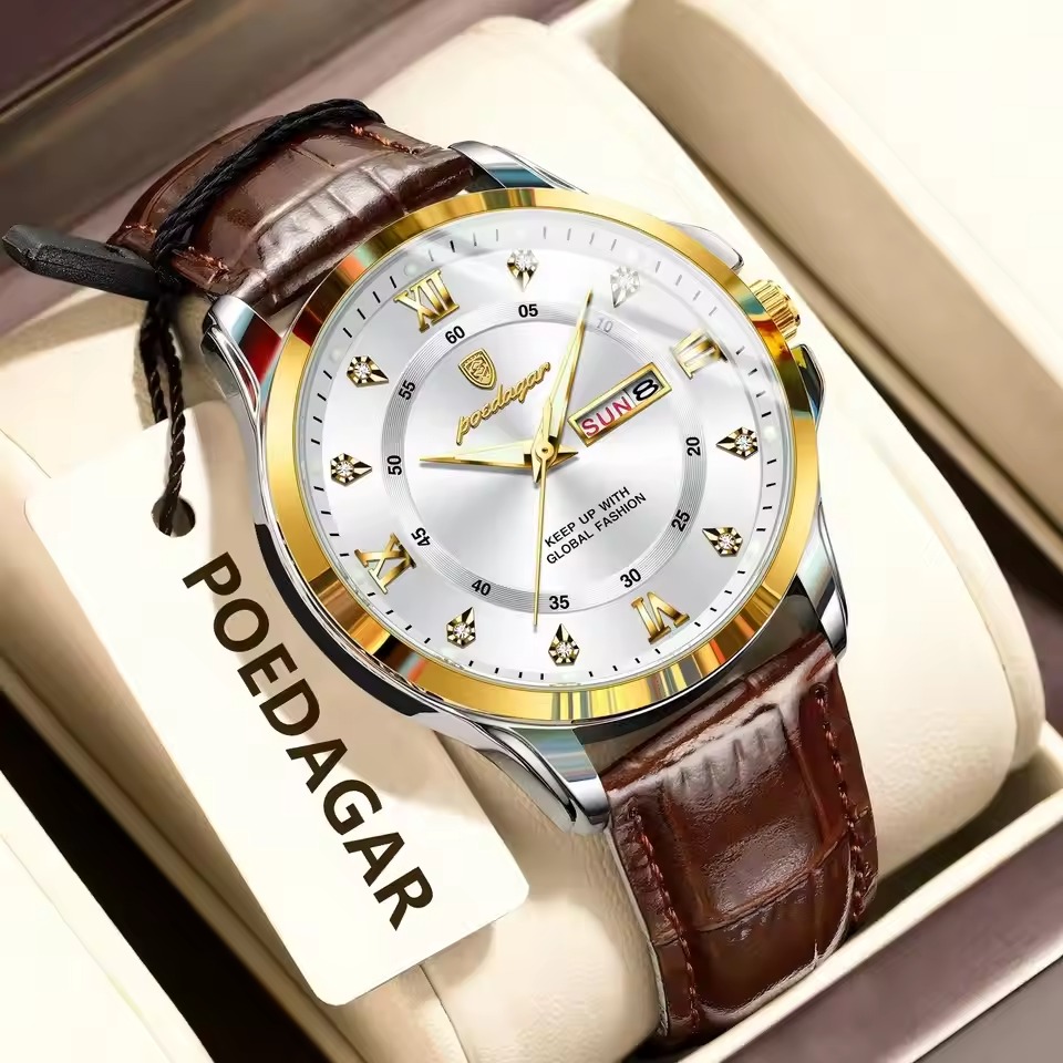 Poedagar 855L For Men - Brown White