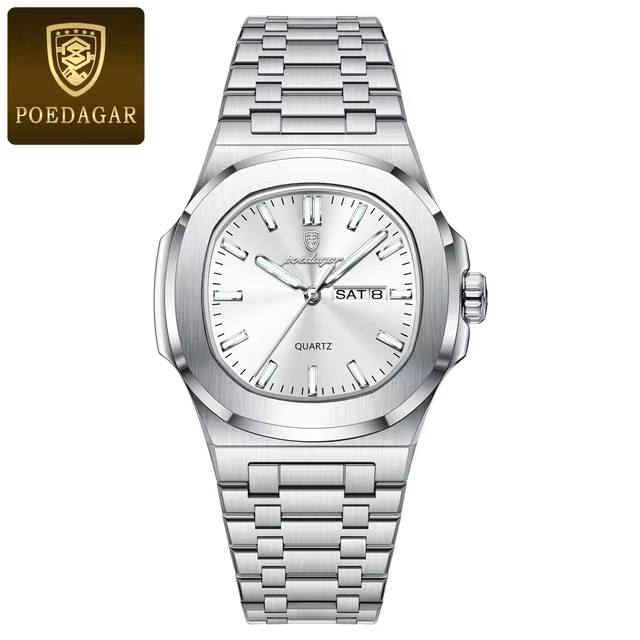 Poedagar 853 CH For Men - Silver 