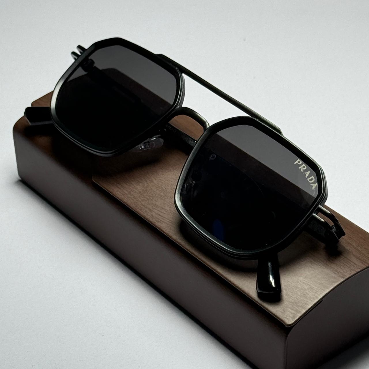 Prada Square Sunglasses - Black (A Grade )