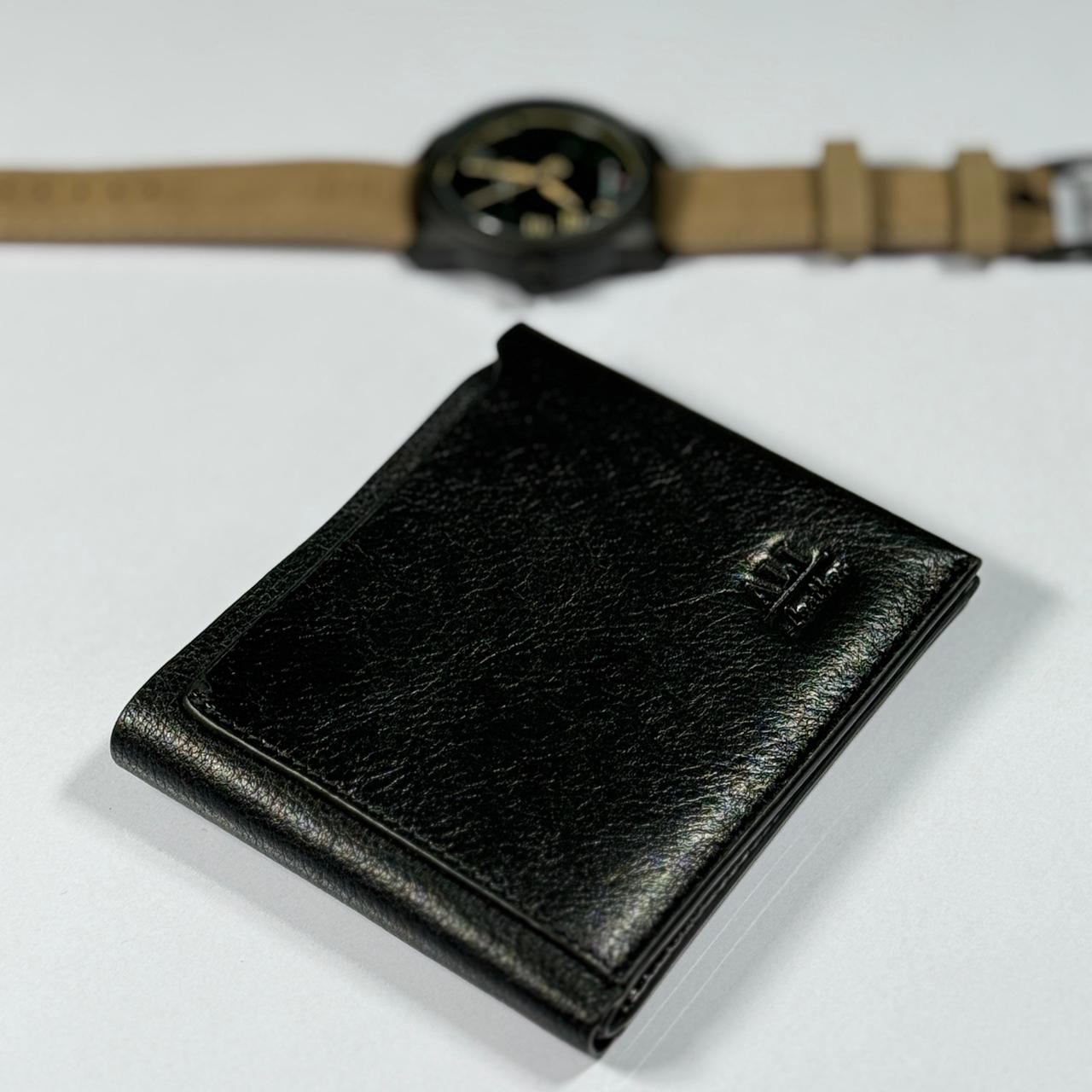 Premium Leather Wallet - Black (W003)