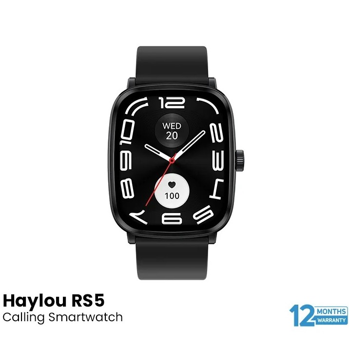 Haylou RS5 BT Calling Smartwatch - Black 