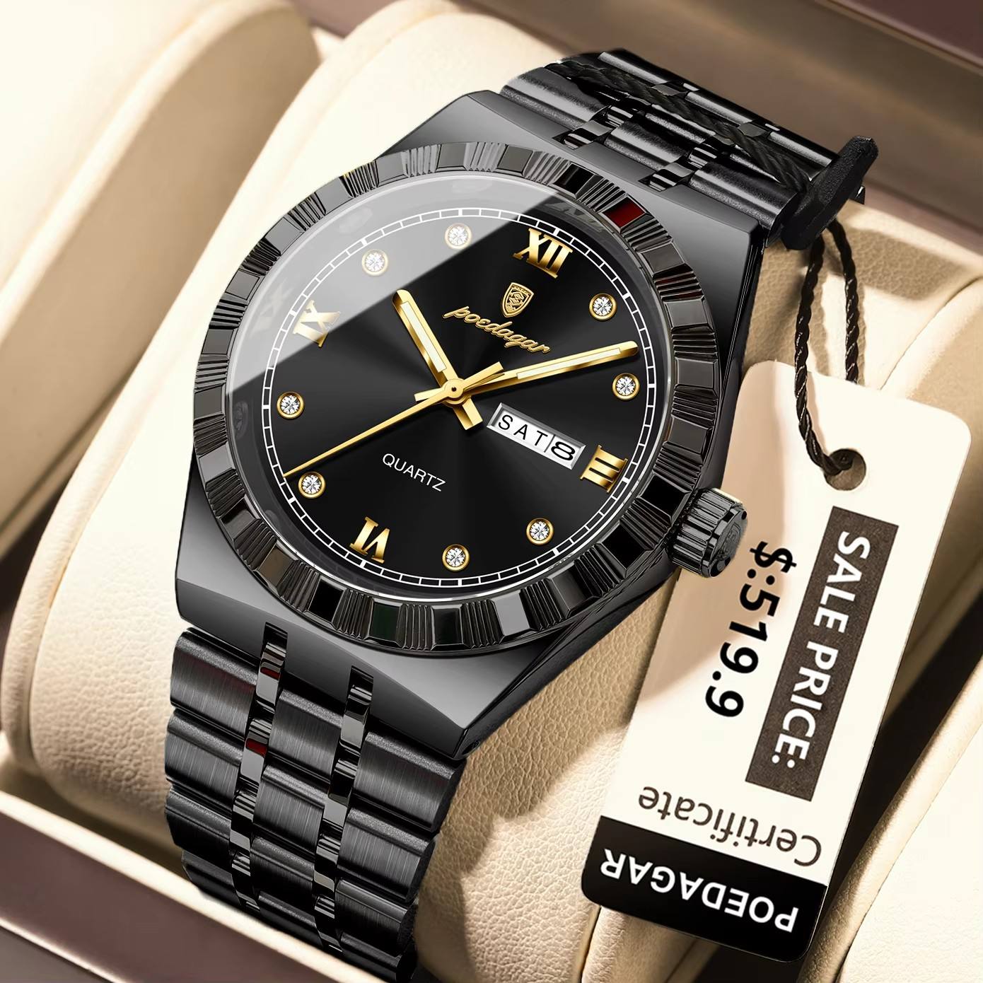 Poedagar 872 For Men - Black