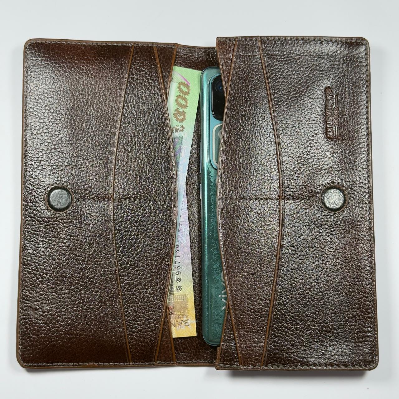 Luxury Premium Leather Wallet - Chocolate (W129)