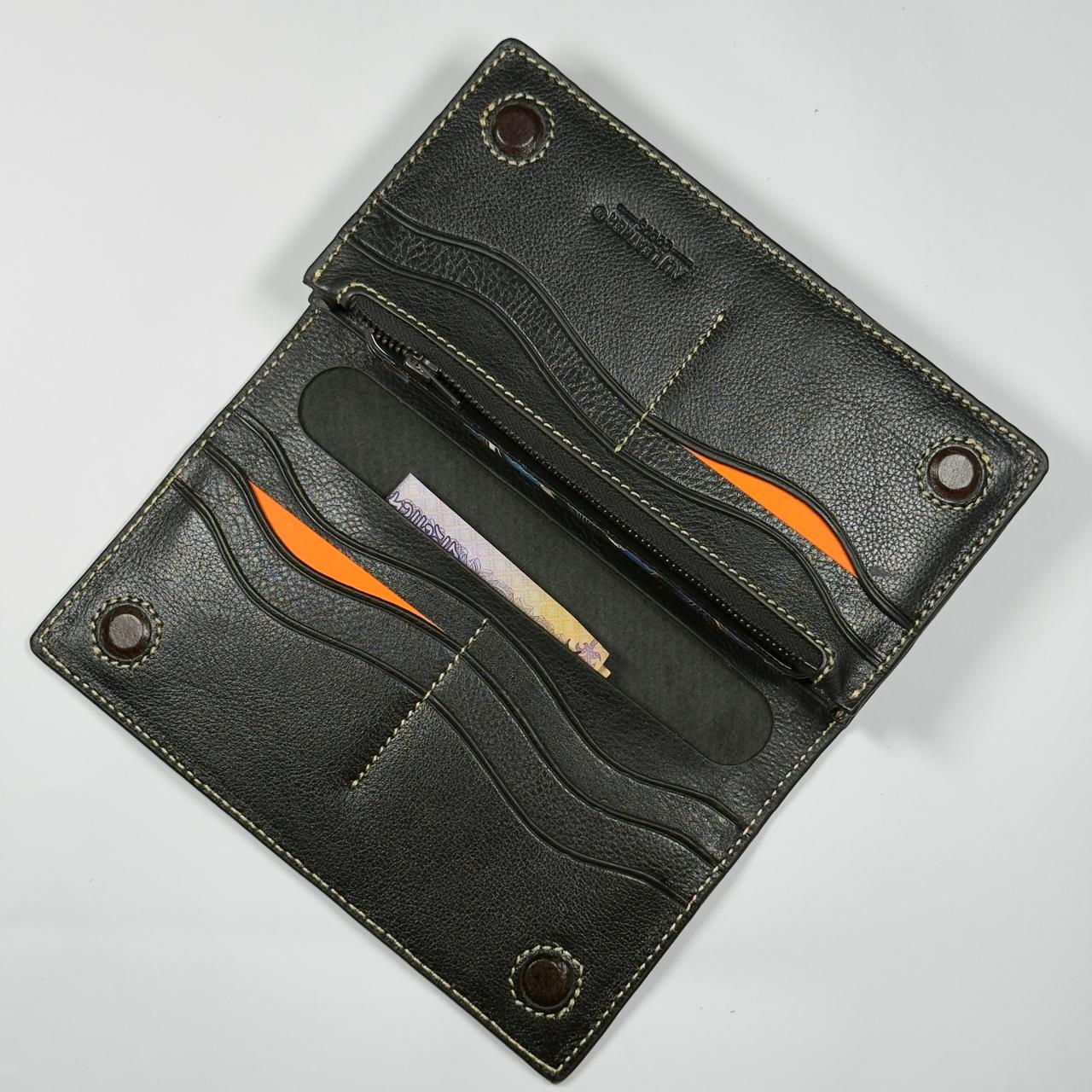 Luxury Premium Leather Wallet - Black (W136)