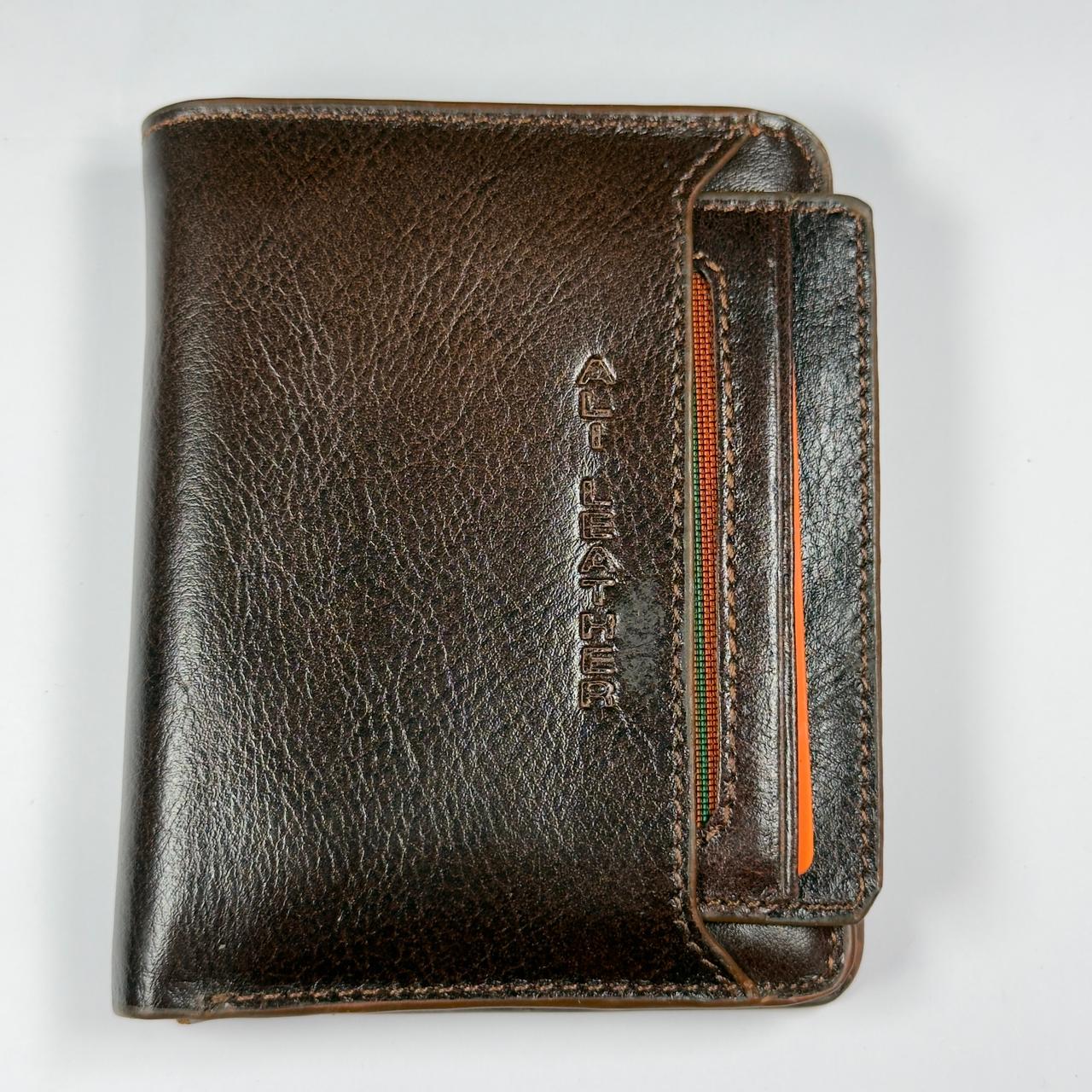 Luxury Premium Leather Wallet - Chocolate (W078)