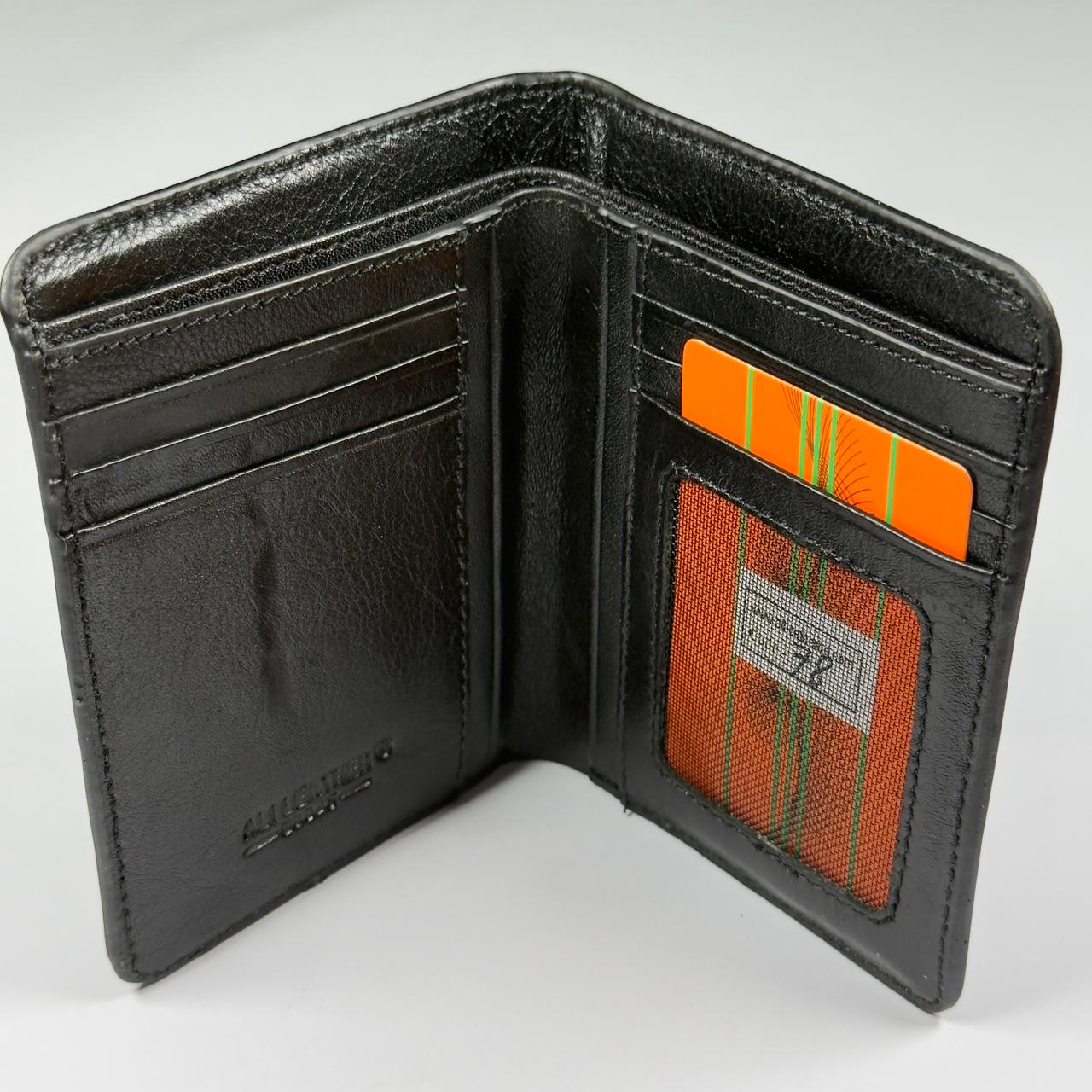 Luxury Premium Leather Wallet - Black (W078)