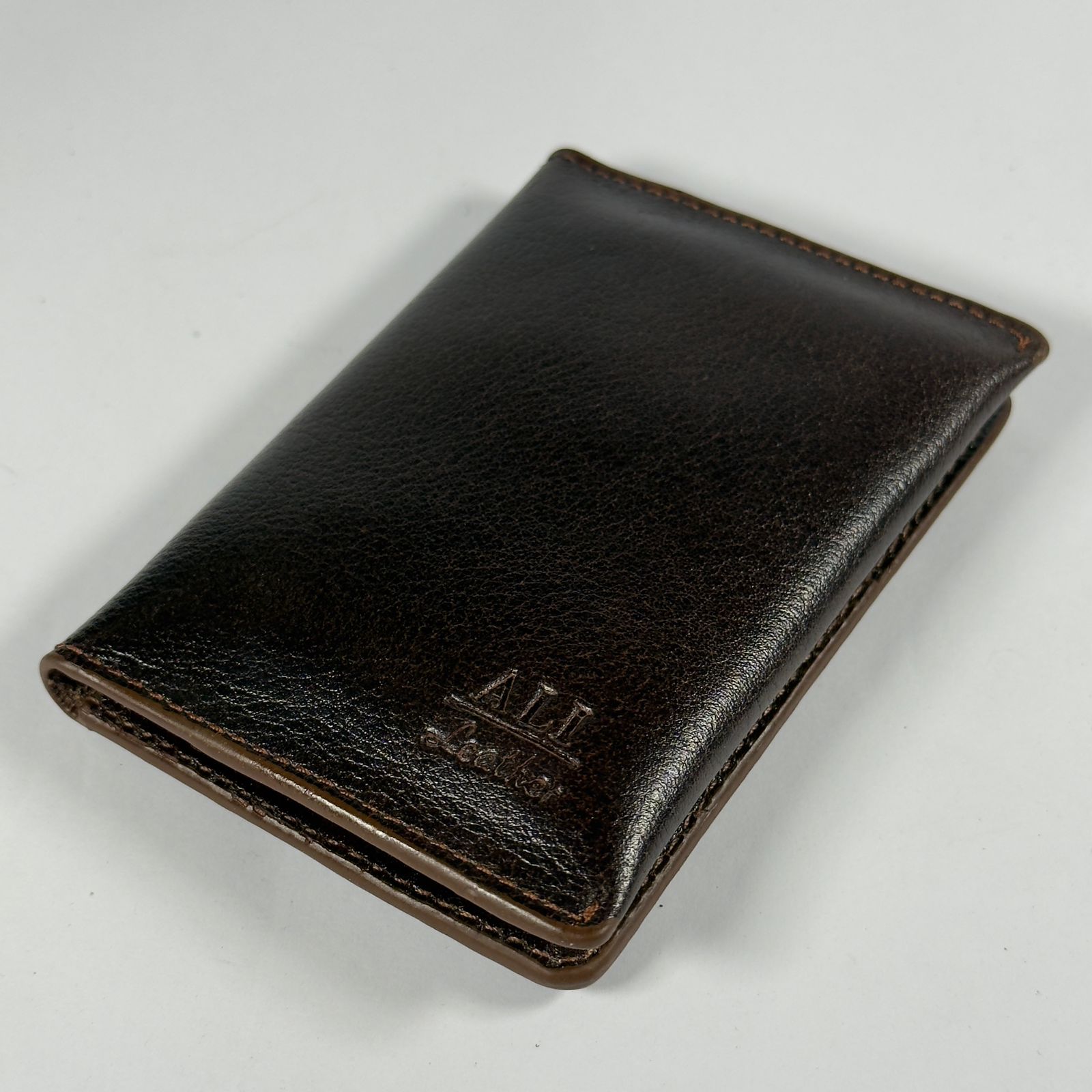 Leather Card Holder - Brown W110