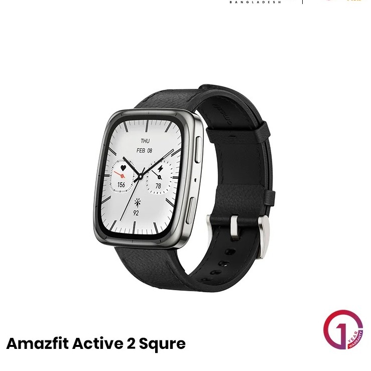 Amazfit Active 2 Square Smartwatch (premium Edition) - Black