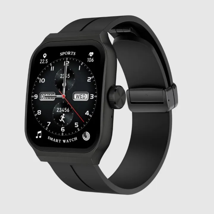 OV90 AMOLED Curve Screen Smart Watch - Black