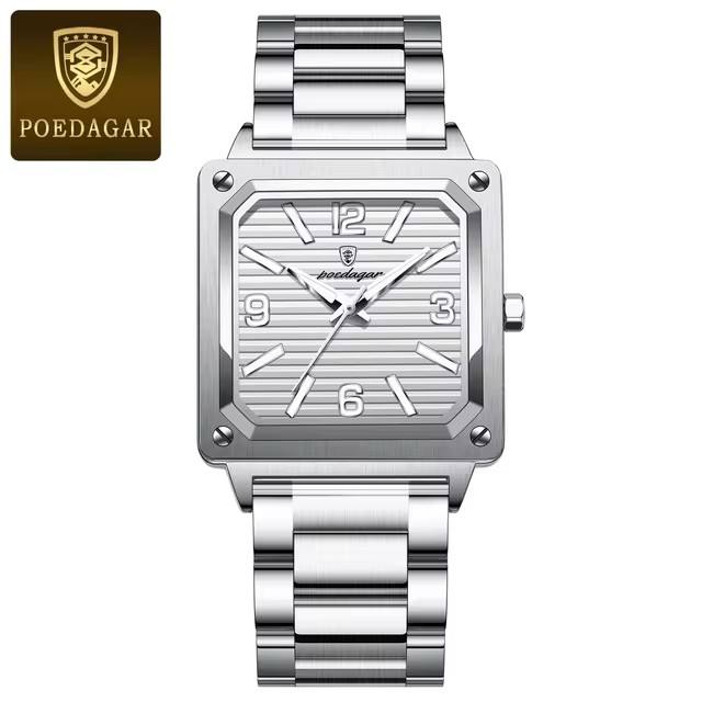 Poedagar 870 Men's Watch - Silver 