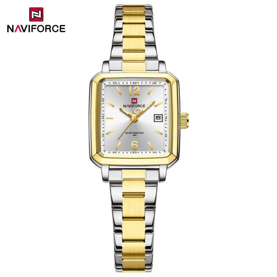 Naviforce 9252 - Silver Gold White For Women