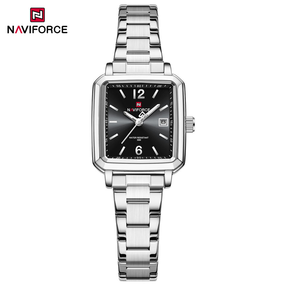 Naviforce 9252 - Silver Black For Women