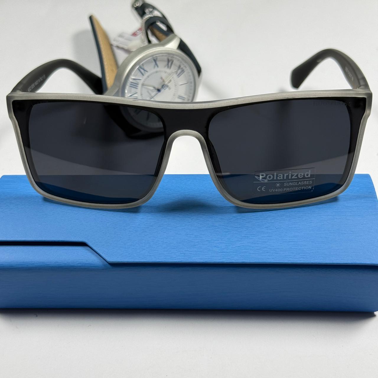 Hugo Boss Square Sunglasses 30350 C6 - Gray Grade A