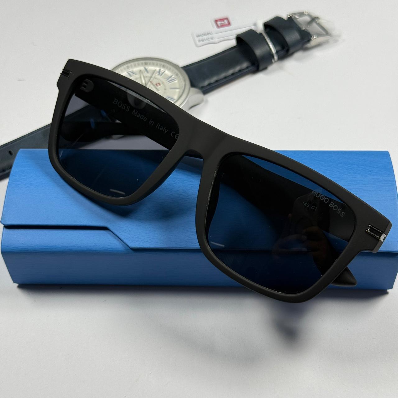 Hugo Boss Square Sunglasses 68524 C1 - Matte Black Grade A