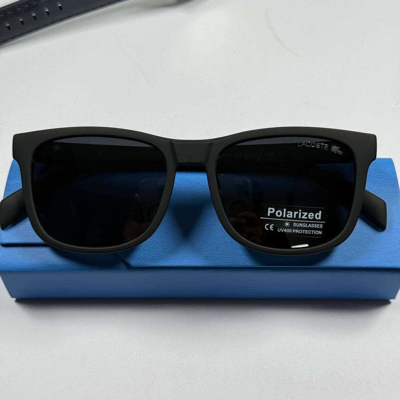 Lacoste Square Shape Sunglasses 30344 C2 - Black Matte Grade-A