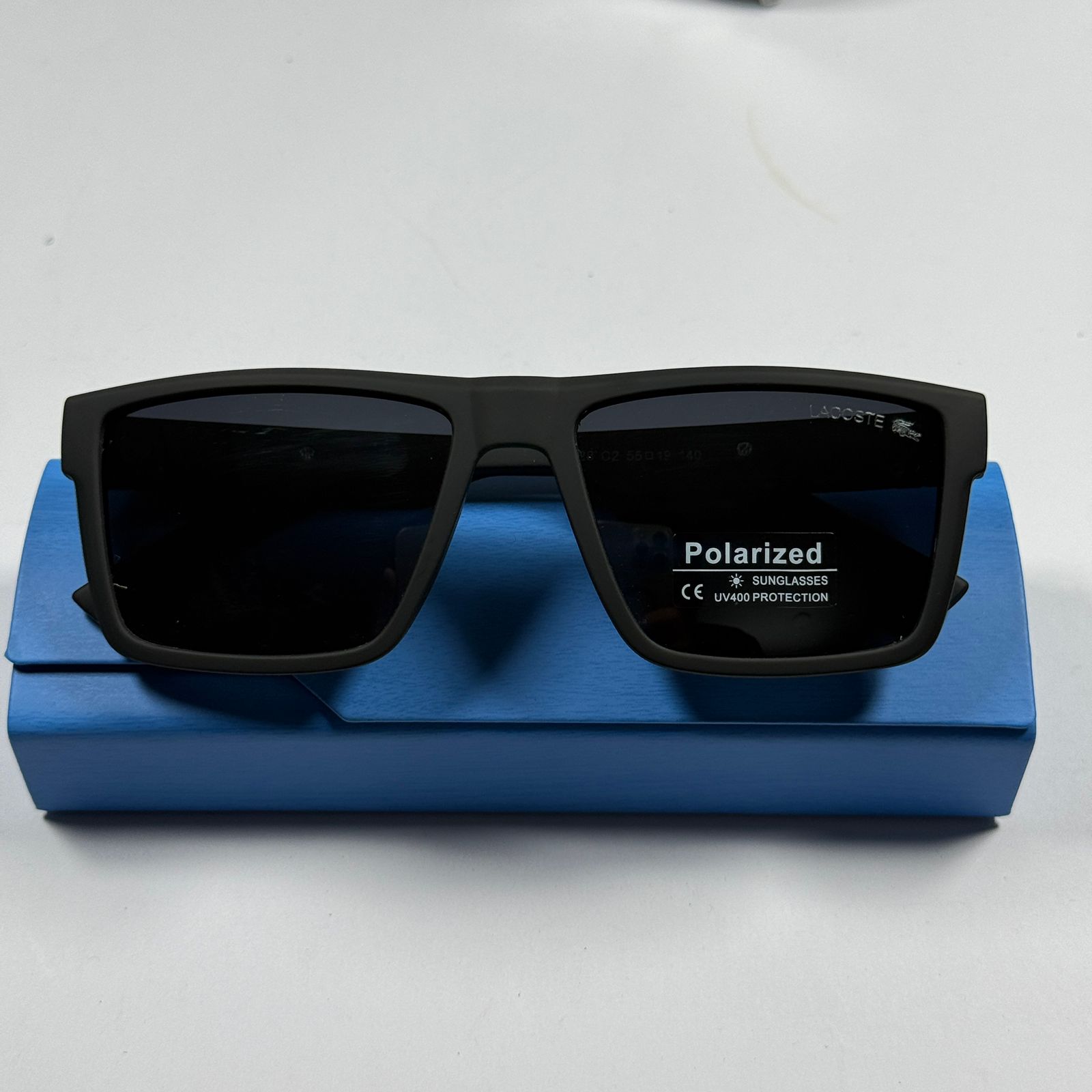 Lacoste Square Shape Sunglasses 30328 C2 - Black Matte Grade-A