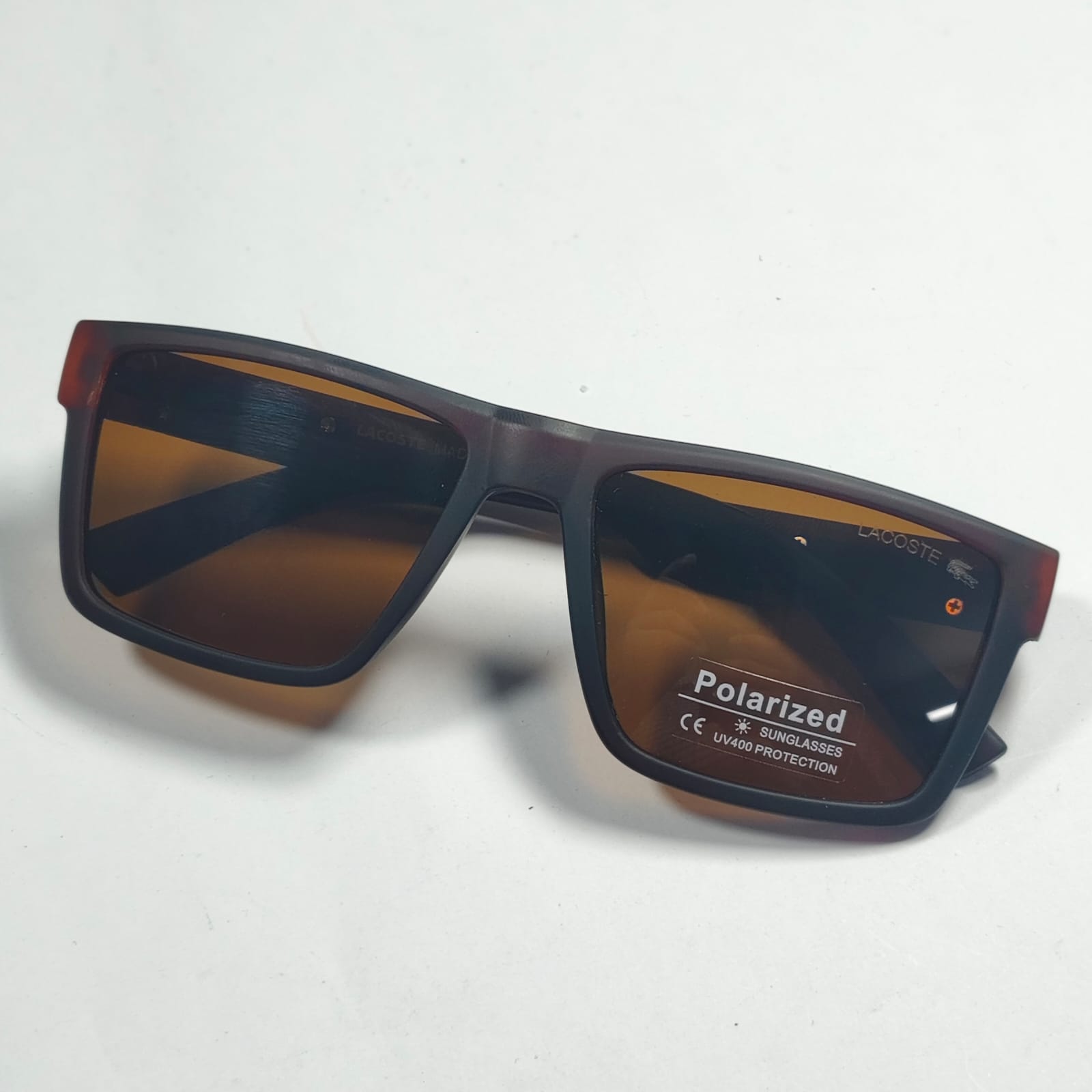 Lacoste Square Shape Sunglasses 30328 C3 - Brown Matte Grade-A