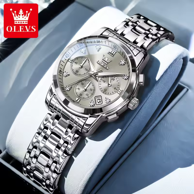 Olevs 2858 For Women -Silver Gray 