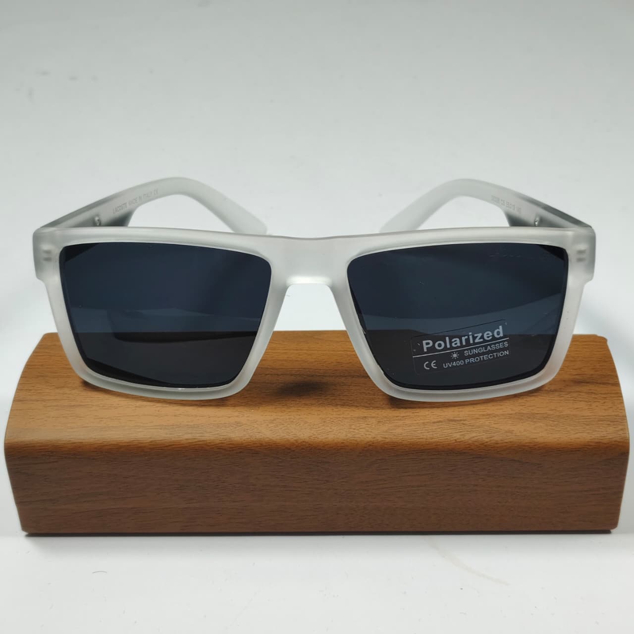 Lacoste Square Shape Sunglasses 30328 C5 - Transparent White Grade-A