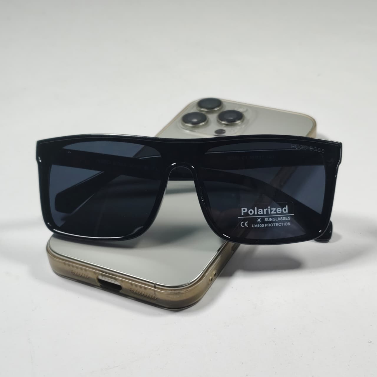 Hugo Boss Square Sunglasses 30350 C1 - Black  Grade A