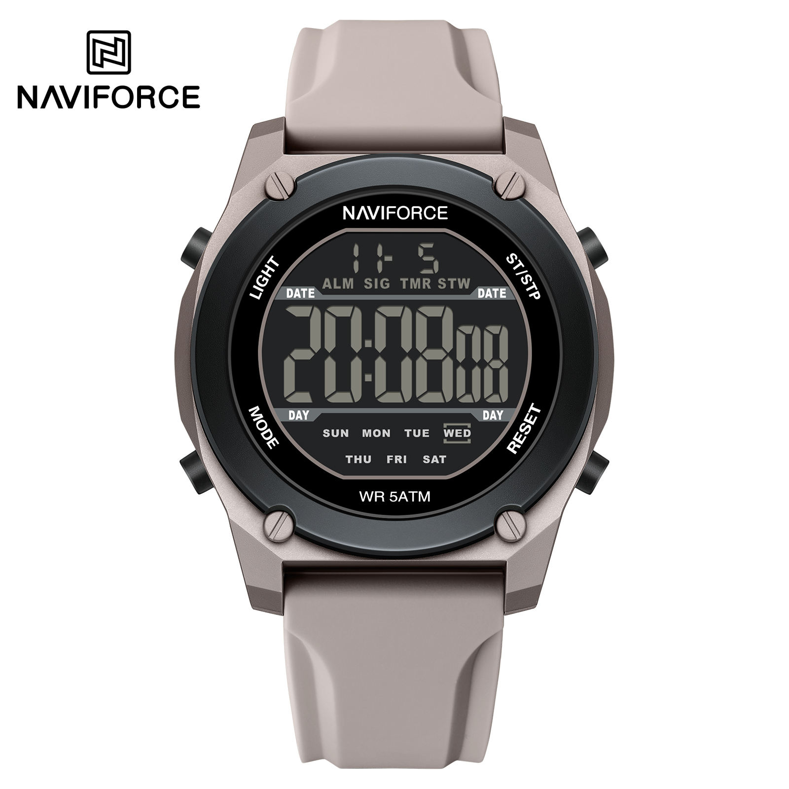 Naviforce 7134 - Gray White For Men 