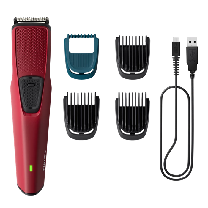 PHILIPS BT1235/18 Trimmer For Men (Maroon)